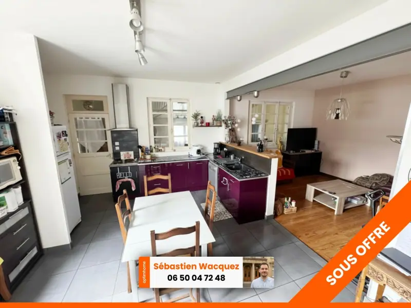 Maison 100 m², 2 chambres et bureau, garage, Le Mans Sud, Le Mans
